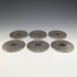 Set of 6 vintage silver-plated coasters